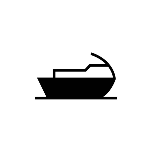 Båtikon Transportsymbol Vektorgrafik — Stock vektor