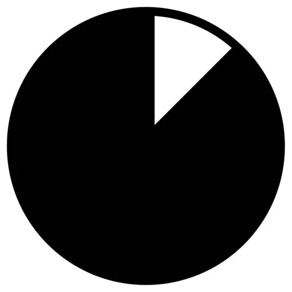 stock vector pie chart. simple design