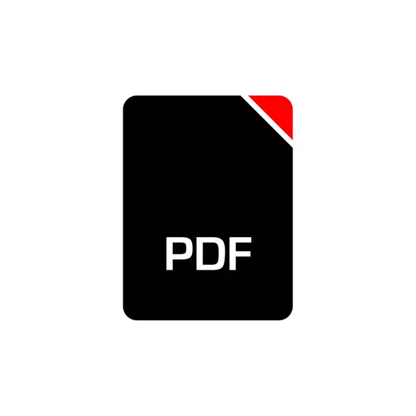 Pdf File Icon Vector Illustration Simple Design — Stock Vector