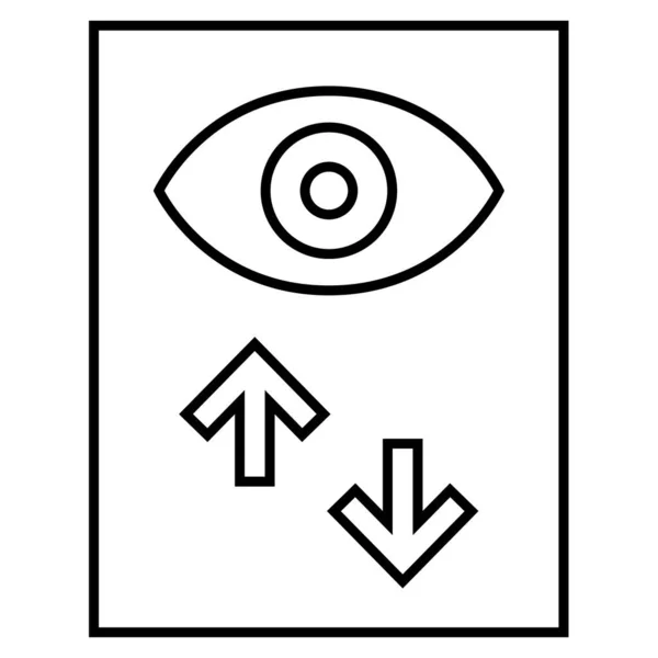Иконка Глаза Веб Сайта Мобильного Приложения Десктоп Опция Символ Разработки — стоковый вектор