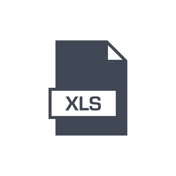 Xls Icône Fichier Illustration Vectorielle Conception Simple — Image vectorielle