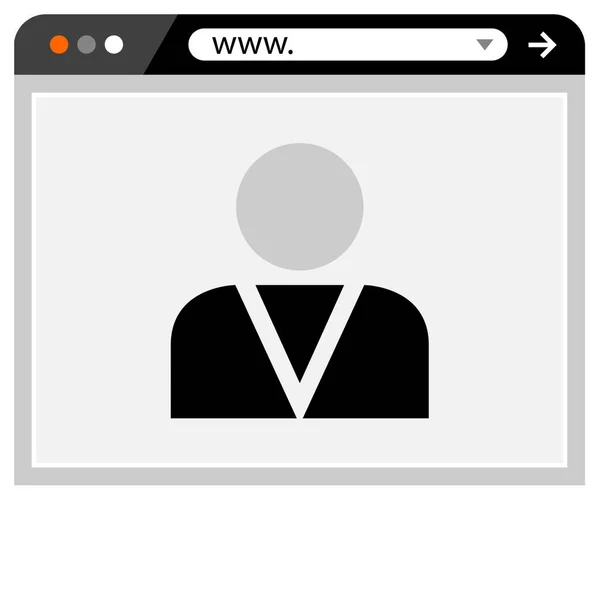 Benutzerprofil Symbol Vektor Illustration Hintergrund — Stockvektor