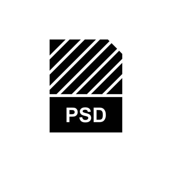 Значок Файла Psd Векторні Ілюстрації Простий Дизайн — стоковий вектор