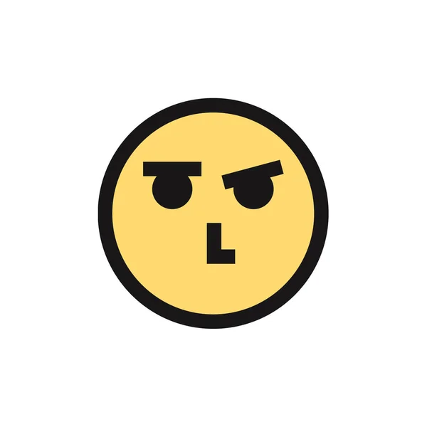 Ilustrasi Vektor Ekspresi Wajah Emoji Simbol Emosi - Stok Vektor