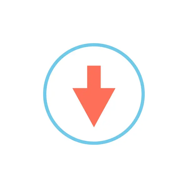 Flecha Derecha Icono Ilustración Vector Simple — Archivo Imágenes Vectoriales