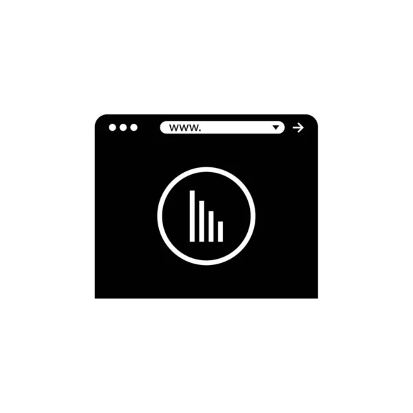 Online Webbrowser Symbol Vektorillustration — Stockvektor