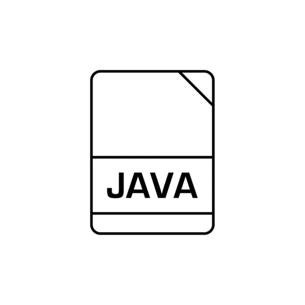 Ícone Arquivo Java Ilustração Vetorial Design Simples — Vetor de Stock