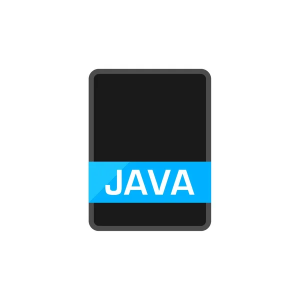 Java Icono Del Archivo Vector Ilustración Diseño Simple — Vector de stock