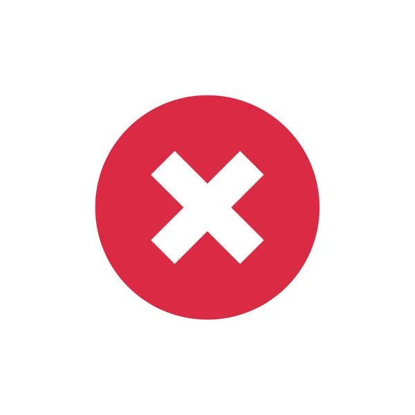 サインアイコンを削除 クロスマークのシンボル — ストックベクタ