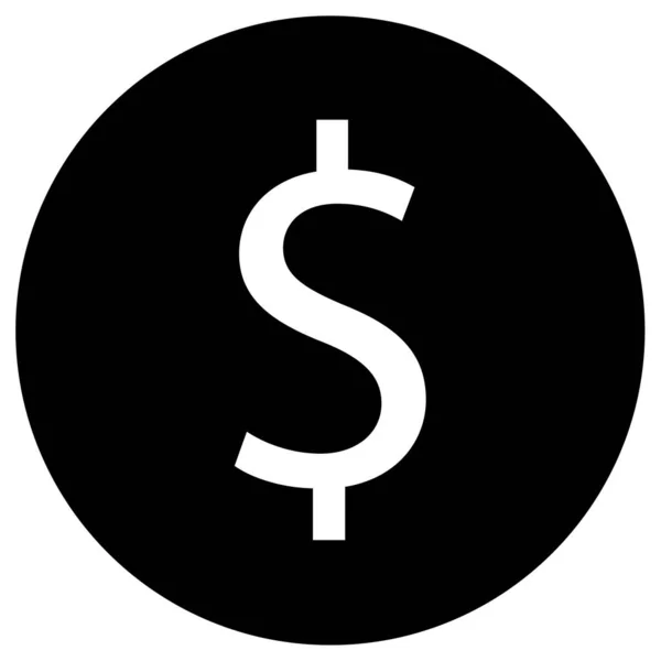 Εικονίδιο Δολάριο Απλή Απεικόνιση Των Ηπα Σύμβολο Χρήματα — Διανυσματικό Αρχείο