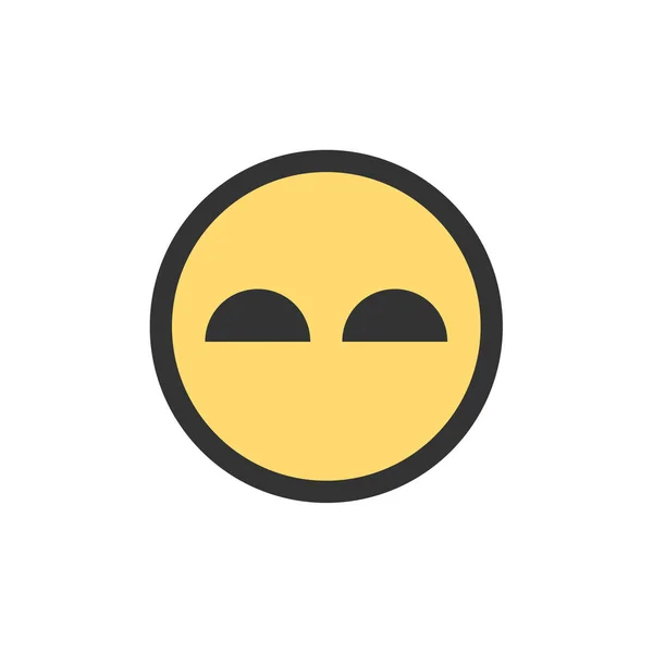 Emoji Simbolo Espressione Facciale Icona Emoticon Illustrazione Vettoriale — Vettoriale Stock