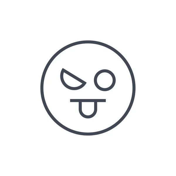Emoji Gesichtsausdruck Symbol Emoticon Symbol Vektorillustration — Stockvektor