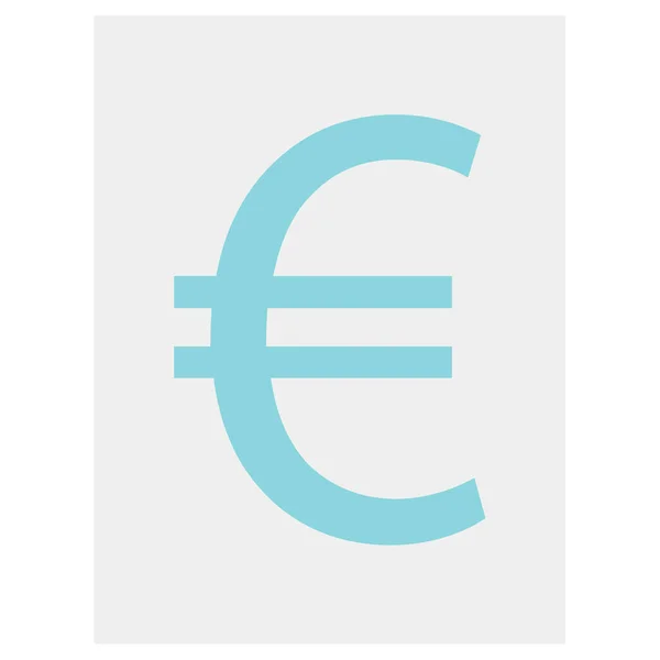 Ícone Moeda Sinal Euro Ilustração Vetorial Simples —  Vetores de Stock
