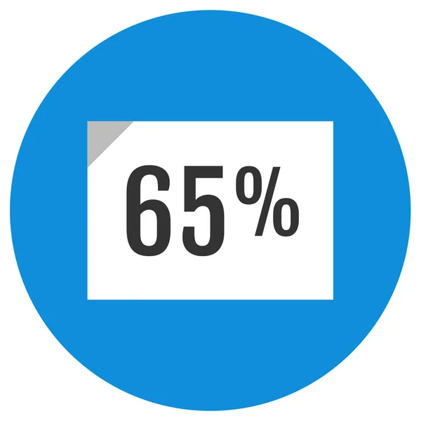 Percentagem Ícone Web Ilustração Simples — Vetor de Stock