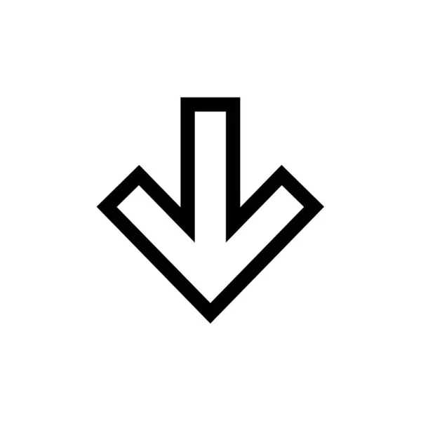 Cursor Icon Vector Isolated White Background — Stockvektor