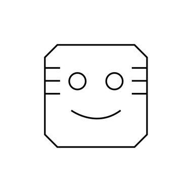 emoji, yüz ifadesi sembolü, simge simgesi, vektör illüstrasyonu