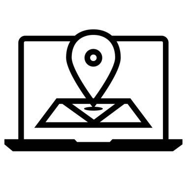 Arama simgesi vektör illüstrasyonu 