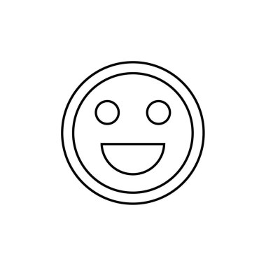 emoji, yüz ifadesi sembolü, simge simgesi, vektör illüstrasyonu