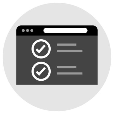 Web tarayıcı simgesi basit illüstrasyon