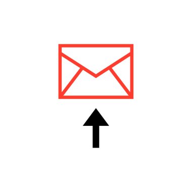 posta web simgesi, basit illüstrasyon 