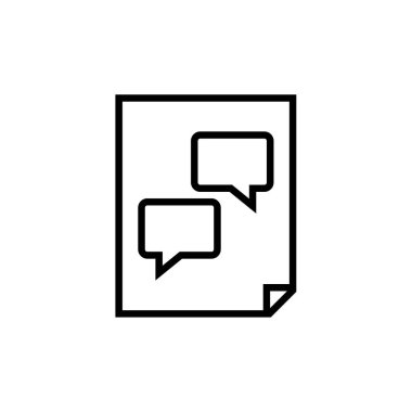 SMS ve Metin Mesajlaşması ikon vektör illüstrasyonu