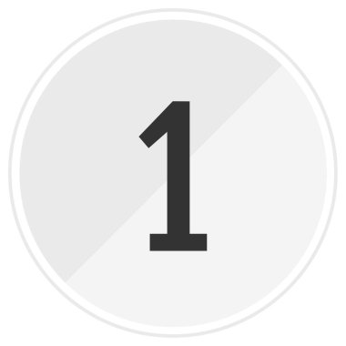 Sayının web simgesi, vektör illüstrasyonu