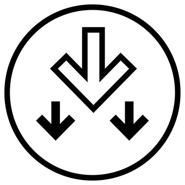 Ok simgesi. vektör illüstrasyonu 