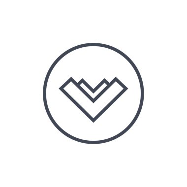 Basit ok tasarımı vektör çizimi