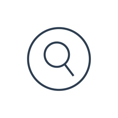 Arama simgesi vektör illüstrasyonu 