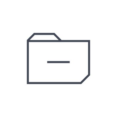 Web ve mobil uygulama tasarımınız için beyaz arkaplanda izole edilmiş dizin simgesi vektörü 