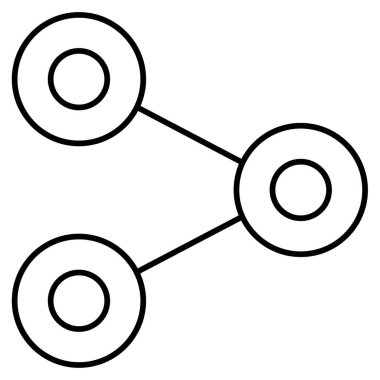 Molekül simgesi vektör illüstrasyonu 