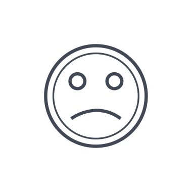 emoji yüz ifadesinin vektör çizimi, duygu sembolü