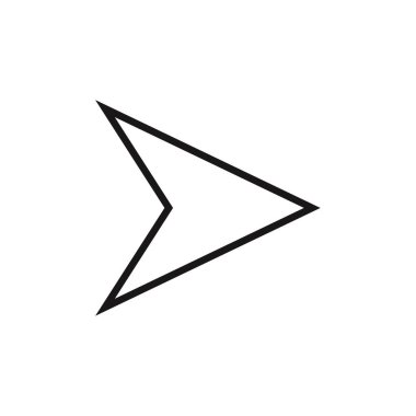 ok simgesi vektör illüstrasyonu