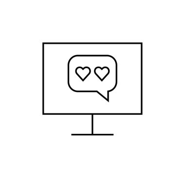 Metin Mesajlaşma simgesi vektör illüstrasyonu