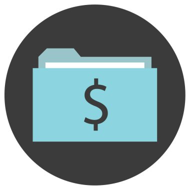 Para çantası vektör simgesi. biçim iki renkli düz sembol, yumuşak mavi sembol, yuvarlak açılar, beyaz arkaplan 