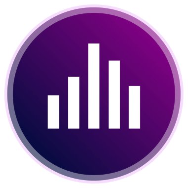 büyüme çubuğu vektör simgesi.