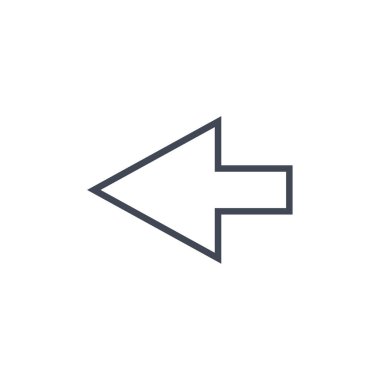 Çıkış ok simgesi. vektör illüstrasyonu 