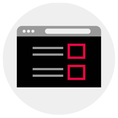 Kablo çerçevesi. Web simgesi basit illüstrasyon