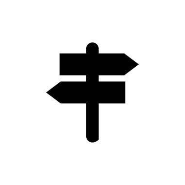 Yön simgesi beyaz arkaplanda izole edildi. Simgeleri renkli vektör resimlemesini ayarla