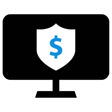 Güvenlik sistemi düz vektör simgesi 