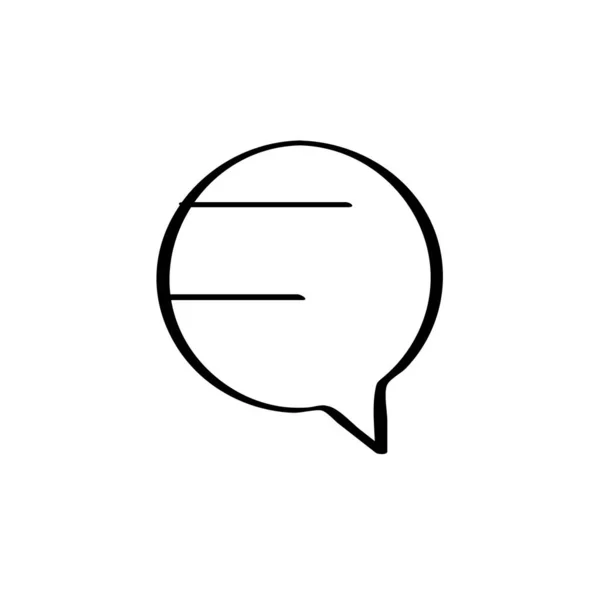 Chat Talk Beszélgetés Buborék Ikon Vektor Illusztráció — Stock Vector