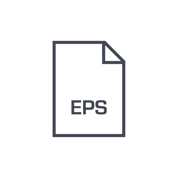 Eps Dateisymbol Vektorillustration Einfaches Design — Stockvektor