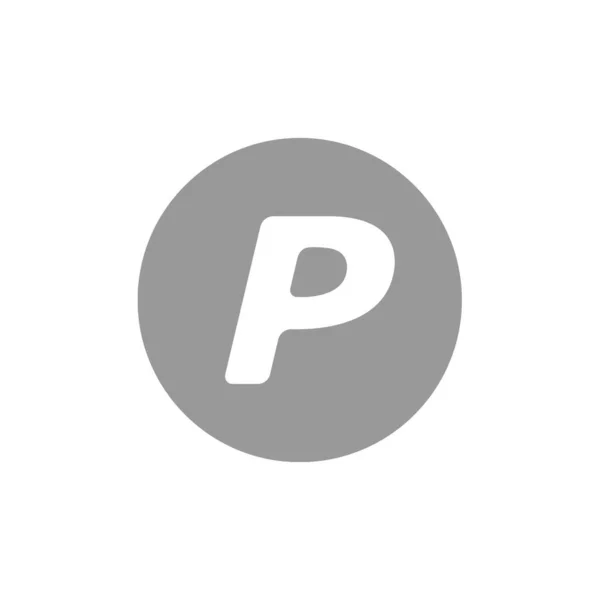 Pagar Pal Servicio Pago Línea Logo — Vector de stock