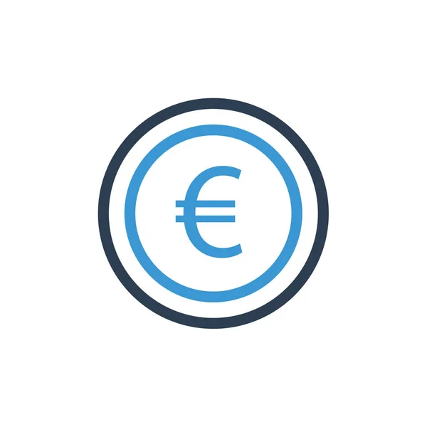 Illustration Des Euro Symbolvektors — Stockvektor