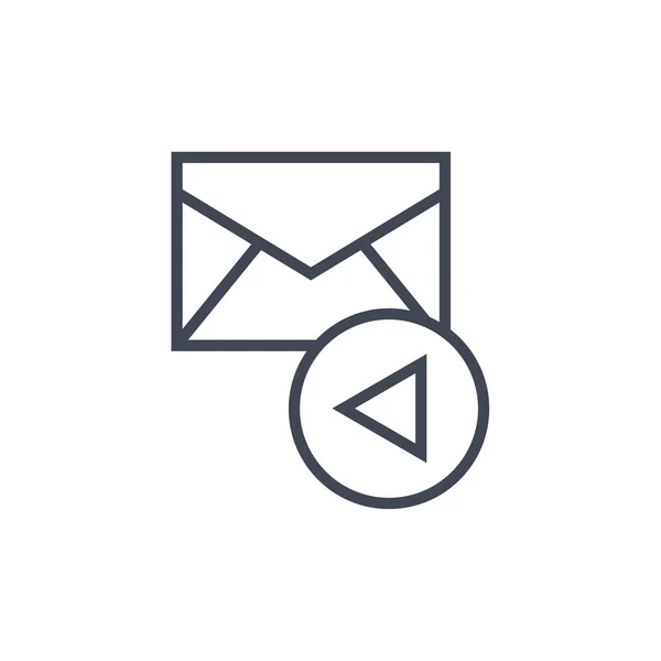 Mail Icon Umschlag Icon Vektor — Stockvektor