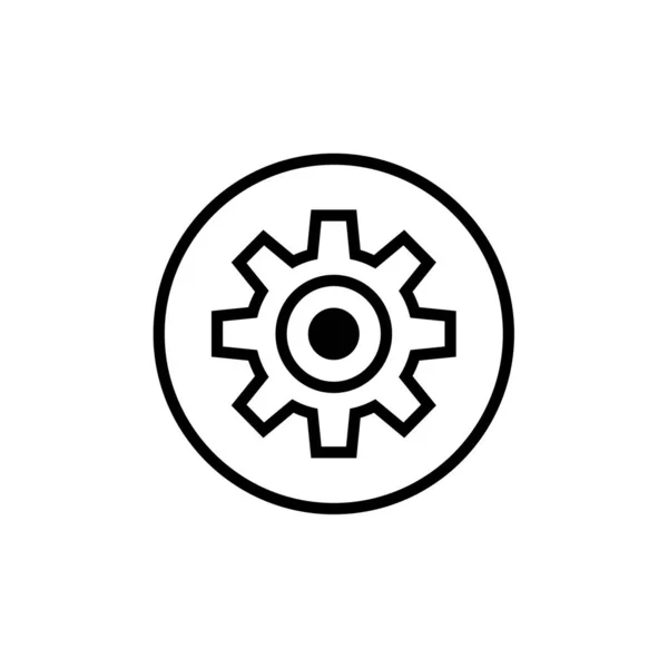 Ikona Převodovky Vektorová Ilustrace — Stockový vektor