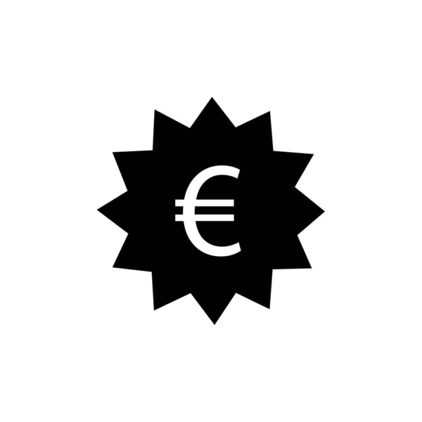 Euro Signo Moneda Icono Simple Vector Ilustración — Archivo Imágenes Vectoriales