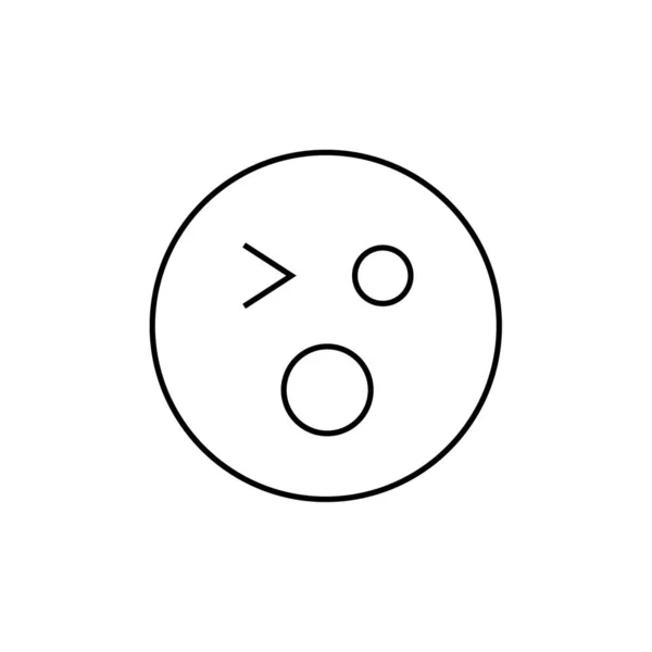 Emoji Symbole Expression Faciale Icône Emoticon Illustration Vectorielle — Image vectorielle