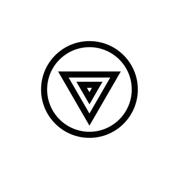 Icono Geométrico Poligonal Abstracto Ilustración Vectorial — Vector de stock