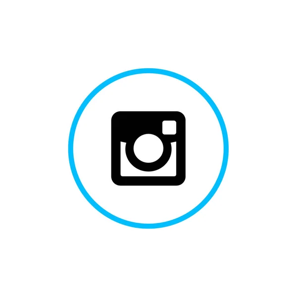 Иконка Изображением Камеры Логотип Социальных Сетей — стоковый вектор
